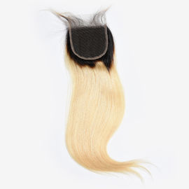China reines Menschenhaar brasilianische des Haar-4x4 Spitze-Schließungs-gerades 1b/613 der Farbe9a des Grad-100% fournisseur