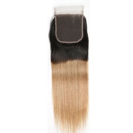 China 1b 27 gerade Spitze-Schließungs-Haar-Stücke der Jungfrau-4x4 für das Verringerungshaar der Frauen fournisseur
