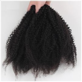 China Jungfrau-Haar-materielle gute nähende Webart Afro-verworrene gelockte peruanische Jungfrau-Haar-Bündel der hohen Qualität fournisseur