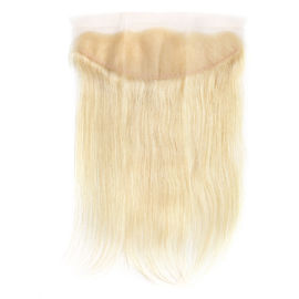 China Ohr Spitze-Schließungs-blondes Haar-gerades Jungfrau-Haar-natürlichen der Farbe zu des Ohr-13x4 fournisseur