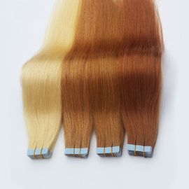 China Brown-Haut einschlag-PU-Band-Haar-Erweiterungen seidig gerade für Frauen fournisseur