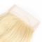 Wirkliche brasilianische blonde Farbgerade Schweizer Spitze-Schließung des Haar-#613 mit dem Baby-Haar fournisseur