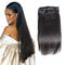 Färben Sie schwarze Haarspange #1 in Menschenhaar-starken 7 Stücken 14 Klipp-brasilianischen Menschenhaar-Erweiterungs- fournisseur