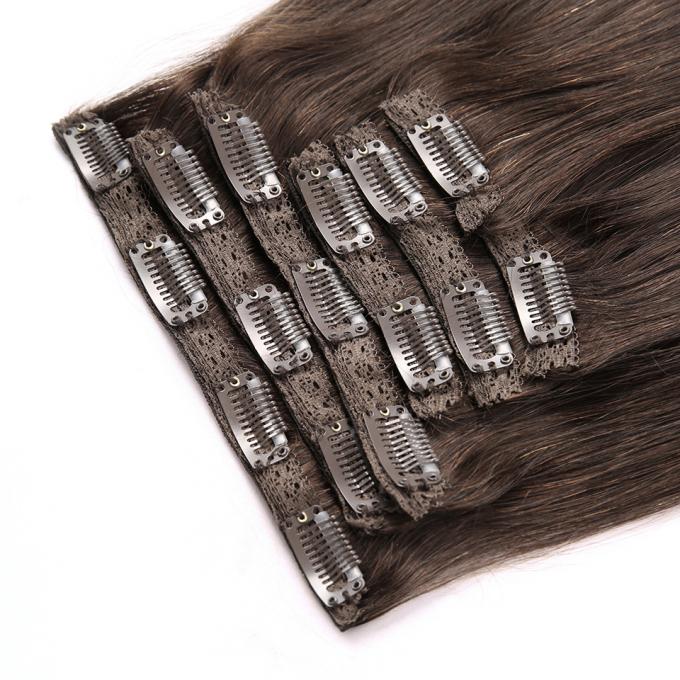 Farbe #2 kann seidiges glattes weiches Klipp Restyled in der Haar-Erweiterungs-Europa-Haar-Erweiterung für Friseursalon 18" 20" 22" 24" sein