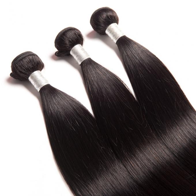 Natürlicher schwarzer malaysischer Zoll-malaysisches natürliches gerades Haar der Haar-Erweiterungs-10-30