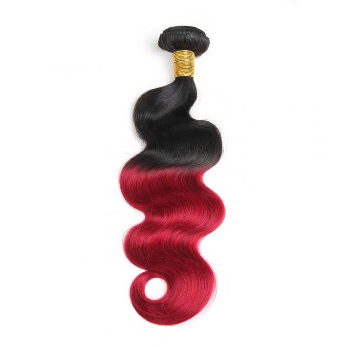 Farbiges Ombre-Haar-Webart-Körper-Wellen-malaysisches Haar rollt Enden des üppigen Haars zusammen