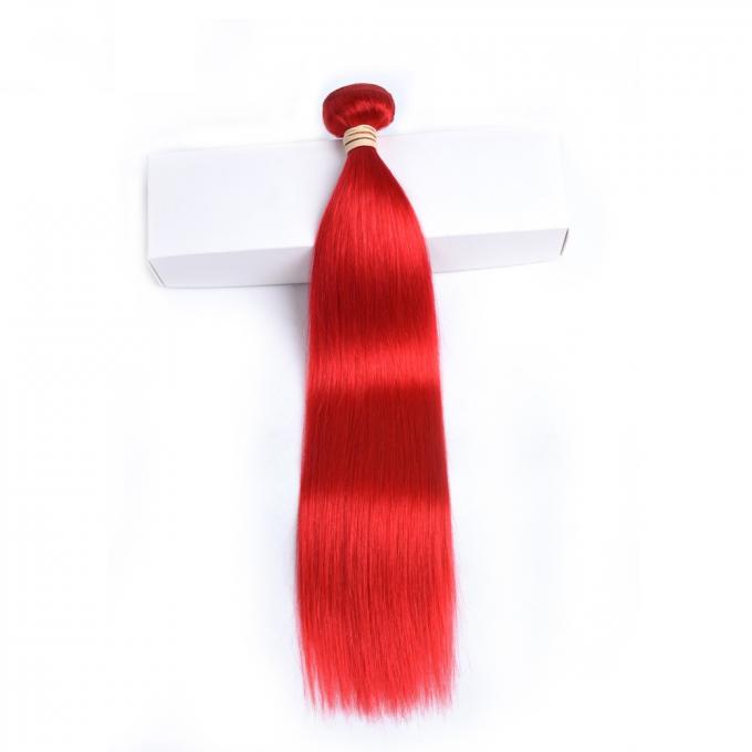 Zoll des Mode-rote Farbe-Ombre-Haar-Webart-Jungfrau-Haar-Einschlagfadens 12-26