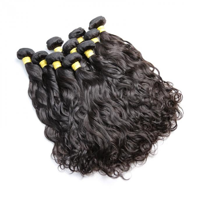 Natürliche Wellen-brasilianisches Menschenhaar rollt für schwarze Frauen-langes Haar/frei verschütten zusammen