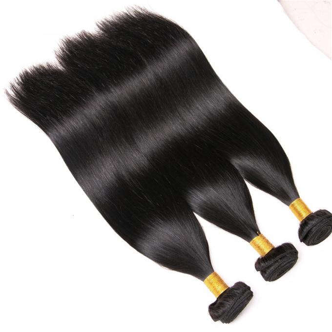 Frauen Dyeable-Haar-Erweiterungen kurz Haar, Doppelschicht-lange schwarzes Haar-Erweiterungen