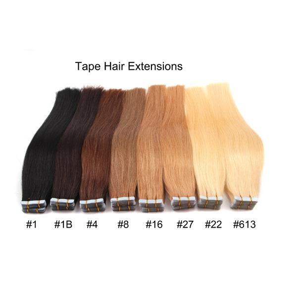 Farbiges PU-Band-Haar-Erweiterungs-Doppeltes gezeichnetes wirkliches Haar-einschlagband in den Erweiterungen