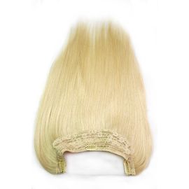 China Brasilianisches Jungfrau-Menschenhaar-einteiliger Halo-leichter Schlag blonden der Farbe 120Gram in der Haar-Erweiterungs-#613 fournisseur