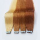 China Brown-Haut einschlag-PU-Band-Haar-Erweiterungen seidig gerade für Frauen Firma