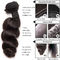 Lose Wellen-rollt gelockte Menschenhaar-Webart Silk Weiche mit starken vollen Enden zusammen fournisseur