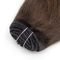 Dunkelbraunes brasilianisches Menschenhaar-Klipp der Farbe#2 im Haar-Erweiterungs-Häutchen richtete 8pcs 120 Gramm aus fournisseur