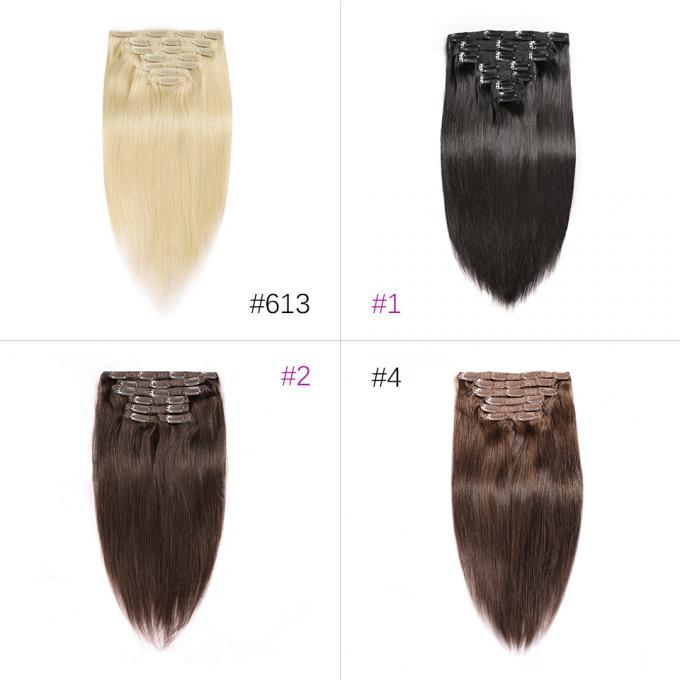 Farbe #2 kann seidiges glattes weiches Klipp Restyled in der Haar-Erweiterungs-Europa-Haar-Erweiterung für Friseursalon 18" 20" 22" 24" sein