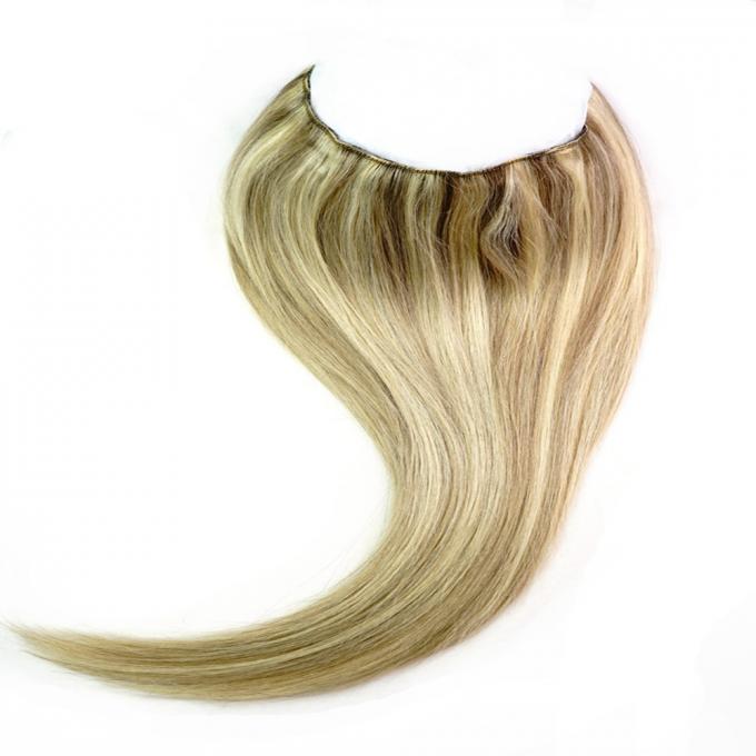 Hervorgehobenes Farbclip in Haar-Erweiterungen Remy-Menschenhaar mit seidigem geradem